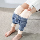 High Waisted Jeans Stretchy Thick Slim Pencil Pants Casual Denim Wear For Women