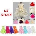 Us Baby Girls Princess Dress Wedding Pageant Bridesmaid Prom Gown Birthday Dress