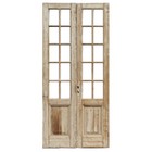 Reclaimed Pair Of Antique 44  French Double Doors  Early 1900 s  Ned2356