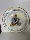 Set Of 4 Disney Lenox Holiday Plates Mickey And Co Discontinued Salad Plates Nos