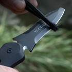 Tactica K 220 Search   Rescue Knife 2 6  420 Steel Fixed Blade Black G10 Handle