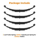 For 6000lb 6k Tandem Trailer Axle Suspension 5 Leaf Springs U-bolt   Hanger Kit