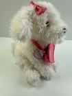 Fao Schwarz Sparklers Plush Maltese Dog With Heart Shaped Purse For Kids Age 3 