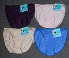 4 Pairs Vanity Fair String Bikini Illumination 18108 Panty Solid Colors  7   L