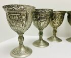 Complete Set The Noble Collection Legends Of The British Isles 6 Pewter Goblets