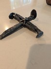 Hand Made Cross Using 3 Antique Railroad Spikes