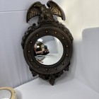 Vtg Convex Federal American Eagle Mirror Porthole Brown Regency Homco 2340 1945