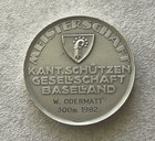 1982 Basel Silvered Bronze Swiss Shooting Medal R-158b L2