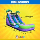 Inflatable Water Slide Commercial 12 Ft Purple Kids Splash Pool No Blower
