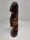 Hand Carved Wooden Tiki Statue 13 1 2    Tall