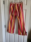 Vintage 70s Flared Bell Bottom Striped Pants