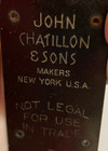 Antique John Chatillon   Sons Makers Hanging Weight Scale Ny Usa Primitive