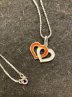 Vintage Norway Hroar Prydz Sterling 925 Enamel Heart Pendant Necklace  4 8 Gm 