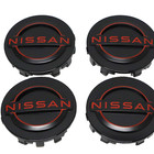 4pcs Set Wheel Center Hub Caps For 2022-2025 Frontier Rim Covers Black Red