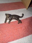 Vintage Hagen Renaker Miniature Siamese Cat Lying Down Gray Ceramic Figurine