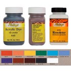 Fiebing s Acrylic Dye Pack - 11 Paint Colors  2 Brushes   Acrylic Resolene
