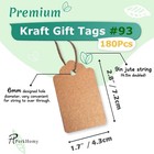 180 Pcs Kraft Paper Gift Tags With String  Blank Price Tags For Gifts Crafts Wed