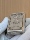 Hot Cowgirl Silver Zippo Lighter And Box