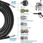 Zofine Sewer Jetter Kit For Pressure Washer 100ft  5800psi Drain 100ft 