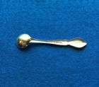 Gorham Sterling Silver Salt Spoon Melrose  Pattern 2 7 8  Gold Wash No Monogram