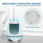 Toilet Brush And Holder 2 Pack  Toilet Brush With Ventilated Holder  Toilet Bowl