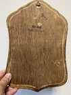 Vintage Florentine Wood Wall Plaque With Victorian Scenes Italy Marked On Back