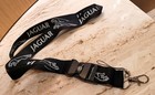 Custom Jaguar Black   White Lanyard 