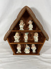Lenox Disney Snow White And The 7 Dwarfs Salt   Pepper Shakers With Curio Shelf