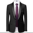 Men s Slim Fit Size Xl Black Tuxedo Suit Set Satin Shawl Lapel Jacket Vest Pants