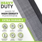 Windscreensupplyco Heavy Duty Mesh Tarp Sun Shade  Cover  60-70  Blockage Black