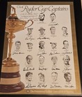 Ryder Cup Captains Signed Autographed Authentic Poster Ben Hogan Palmer Nicklaus