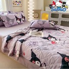 Kuromi Quilt Comforter Purple Sanrio Kawaii Twin Lightweight Blanket Bedding