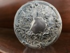 Antique Victorian Sterling Silver   Cut Crystal Antique Vanity Jar