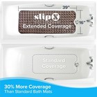 Bronze Extra Long Bath Mat  16 w X 39 l In-tub Mat With Suction Cups