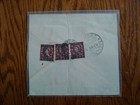 V rar Bahrain 1954 Commercial Mail    only 36 Known   airmail Cover To India Rec Can