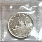 1950 Silver Canada  1 Dollar George Vi Coin Iccs Mint State 64