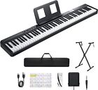 Donner Dep-1 Digital Piano Keyboard   Stand Pedal Bag 88 Key Velocity Sensitive