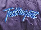 Vintage 1970s Ted Nugent Embroidered Blue Poly Insulated Crew Tour Jacket
