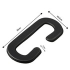 Satinior 4 Pack Face Pad Cover Pu Leather Foam Replacement Cushion Black