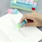 Cute Colored Cube Pencil Erasers Soft Flexible Rubber School Kids Stationery