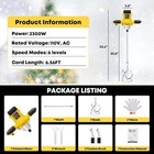 2300w Electric Cement Mixer Handheld Concrete Mortar Mixer 6 Speed 110v