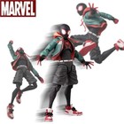 Spider-man Action Figure Miles Morales Into    the Spider Verse Toy    gift With Box