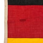 Vintage Sewn Wool Flag Germany Large Cloth Nautical German Textile Art