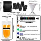 17 Pcs Urine Test Complete Kit Includes 5 Transparent Bags 10 Adhesive   