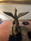 Vintage Mcm Solid Brass Pegasus Winged Horse Figurine 6   