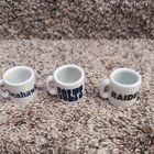 Vtg Nfl Teams Miniature Ceramic Coffee Cup Mug Lot Of 3