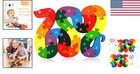 Montessori Wooden Alphabet   Number Puzzle - 2-in-1 Educational Toy For Kids