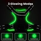 No Pull Light Up Led Dog Harness With Reflective Strips  Padded Breathable Mesh