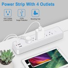 Wall Mountable Usb Surge Protector Power Strip With Usb Ports 4 8 Outlet Plugs