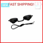 Super Sunnies Evo Flexible Tanning Bed Goggles Uv Eye Protection Black Glasses  